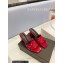 Saint Laurent Heel 6.5cm Tribute Mules Slide Sandals in Patent Leather Red