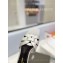 Saint Laurent Tribute Flat Mules Slide Sandals in Smooth Leather 571952 Silver