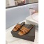 Saint Laurent Tribute Flat Mules Slide Sandals in Smooth Leather 571952 Brown