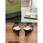 Gucci Heel 9cm Slide Sandals Black with crystals Interlocking G 2023