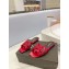 Saint Laurent Tribute Flat Mules Slide Sandals in Patent Leather 571952 Red