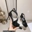 Jimmy Choo Heel 8.5cm Azia Sandals Patent Black 2023