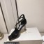 Jimmy Choo Heel 8.5cm Azia Sandals Patent Black 2023