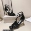 Jimmy Choo Heel 8.5cm Azia Sandals Patent Black 2023