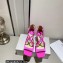 Jimmy Choo Heel 8.5cm Azia Sandals Satin Fuchsia 2023