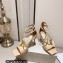 Jimmy Choo Heel 8.5cm Azia Sandals Patent Nude 2023