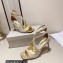 Jimmy Choo Heel 8.5cm Azia Sandals Glitter Gold 2023