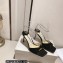 Jimmy Choo Heel 8.5cm Saeda Sandals Suede Black with Crystal Embellishment 2023