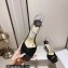 Jimmy Choo Heel 8.5cm Saeda Sandals Suede Black with Crystal Embellishment 2023