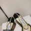 Jimmy Choo Heel 8.5cm Saeda Sandals Suede Black with Crystal Embellishment 2023
