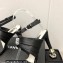 Chanel Heel CC Logo Sandals Grosgrain Black 2023