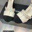 Chanel Heel CC Logo Lambskin and Grosgrain Open Shoes G39016 White 2023