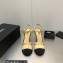Chanel Heel CC Logo Lambskin and Grosgrain Open Shoes G39016 Beige 2023