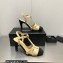 Chanel Heel CC Logo Lambskin and Grosgrain Open Shoes G39016 Beige 2023