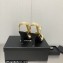 Chanel Heel CC Logo Lambskin and Grosgrain Open Shoes G39016 Beige 2023