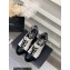 Chanel Heel Leather Lace-up Pumps White with Ankle Strap 2023