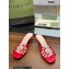 Gucci Heel 4.5cm Slide Sandals Red with crystals Interlocking G 2023