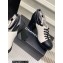 Chanel Heel Leather Lace-up Pumps White with Ankle Strap 2023