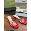 Gucci Heel 4.5cm Slide Sandals Red with crystals Interlocking G 2023