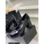 Chanel Heel Patent Leather Pumps Black 2023