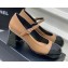 Chanel Heel Patent Leather Pumps Apricot 2023