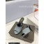 Saint Laurent Heel 10cm La 16 Mules Denim Blue