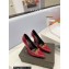 Saint Laurent Heel 10.5cm Severine Pumps Patent Red