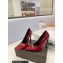 Saint Laurent Heel 10.5cm Severine Pumps Patent Red