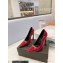 Saint Laurent Heel 10.5cm Severine Pumps Patent Red