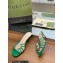 Gucci Heel 4.5cm Slide Sandals Green with crystals Interlocking G 2023