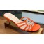 Gucci Heel 4.5cm Slide Sandals Orange with crystals Interlocking G 2023