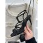 Chanel Heel 7cm CC Logo and Camellia Sandals Black 2023