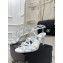 Chanel Heel 7cm CC Logo and Camellia Sandals White 2023
