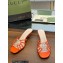 Gucci Heel 4.5cm Slide Sandals Orange with crystals Interlocking G 2023