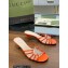 Gucci Heel 4.5cm Slide Sandals Orange with crystals Interlocking G 2023