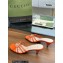 Gucci Heel 4.5cm Slide Sandals Orange with crystals Interlocking G 2023