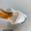 Aquazzura Heel 8.5cm Plexi Yes Darling Crystal Mules Silver 2023