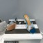 Aquazzura Heel 8.5cm Plexi Yes Darling Crystal Mules Blue 2023