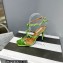 Aquazzura Heel 9.5cm Cha Cha Cha Crystal Sandals Metallic Green 2023