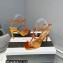 Aquazzura Heel 9.5cm Cha Cha Cha Crystal Sandals Metallic Yellow 2023
