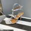 Aquazzura Heel 9.5cm Cha Cha Cha Crystal Sandals Metallic Silver 2023