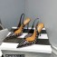 Aquazzura Heel 10.5cm PVC Starburst Crystal Slingback Pumps Black 2023