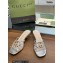 Gucci Heel 4.5cm Slide Sandals Silver with crystals Interlocking G 2023
