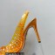 Aquazzura Heel 10.5cm PVC Starburst Crystal Slingback Pumps Yellow 2023