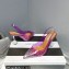 Aquazzura Heel 8.5cm PVC Yes Darling Crystal Slingback Pumps Purple 2023