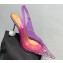 Aquazzura Heel 8.5cm PVC Yes Darling Crystal Slingback Pumps Purple 2023