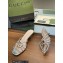 Gucci Heel 4.5cm Slide Sandals Silver with crystals Interlocking G 2023