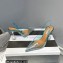 Aquazzura Heel 8.5cm PVC Yes Darling Crystal Slingback Pumps Blue 2023