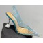Aquazzura Heel 8.5cm PVC Yes Darling Crystal Slingback Pumps Blue 2023