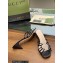 Gucci Heel 4.5cm Slide Sandals Black with crystals Interlocking G 2023